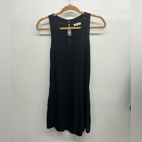 Madewell Black Cotton Shorts Romper - Picture 3 of 8